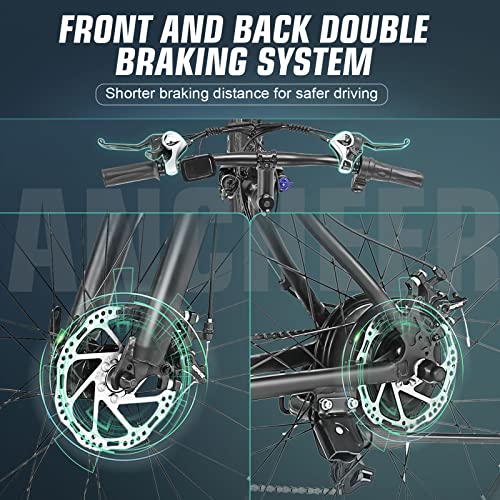 Gladiator Ebike - 500W, 26", 21-Speed, Blue