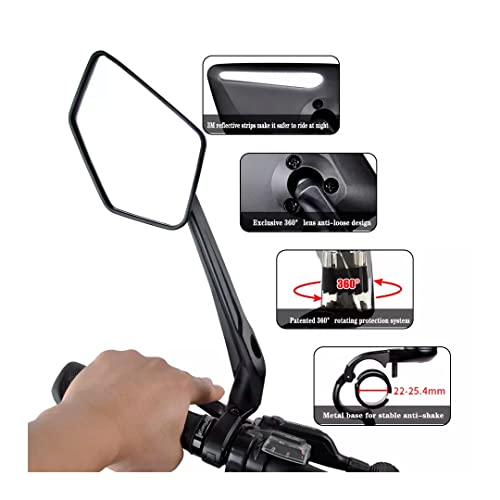 Adjustable Handlebar Bike Mirror Set - 2PCS