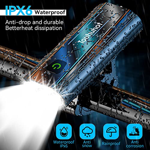 Super Bright USB Rechargeable Bike Lights - 9000Lumen
