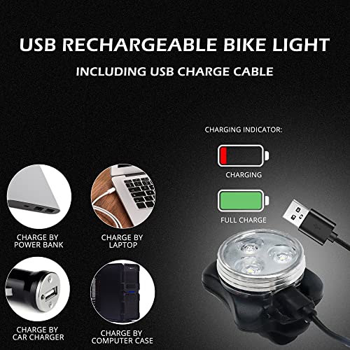 Rechargeable Bike Light Set with 4 Modes