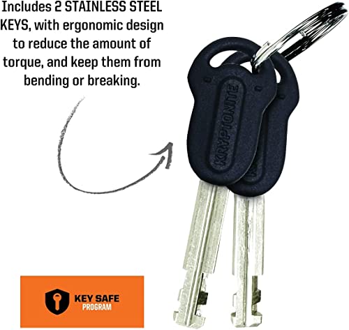 Kryptonite U-Lock & Cable Combo, Black