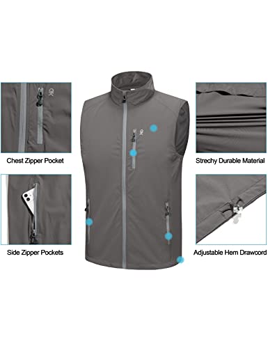 Men's Summer Windproof Cycling Vest Grey