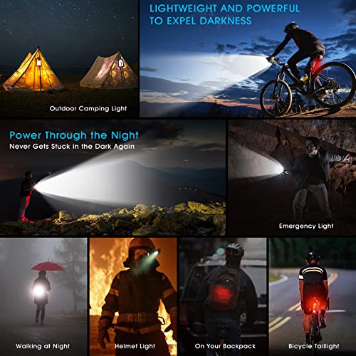 Super Bright USB Rechargeable Bike Lights - 9000Lumen