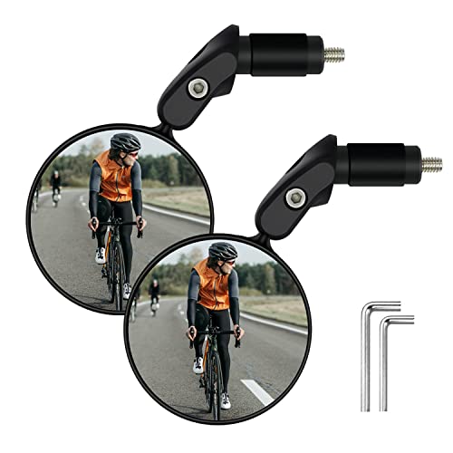 360Ëš Rotatable Bike Handlebar Mirrors (2 pcs)