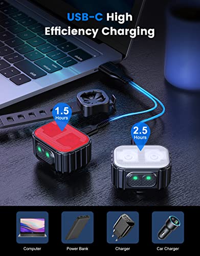 Ultra Bright Rechargeable Bike Light Set