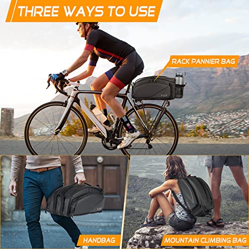 12L Waterproof Bike Trunk with Cup Holder
