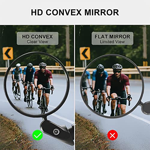 360˚ Rotatable Bike Handlebar Mirrors (2 pcs)