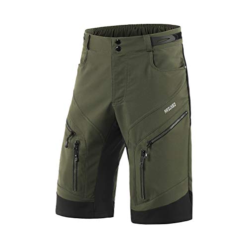 Men's Loose Fit MTB Cycling Shorts - Army Green