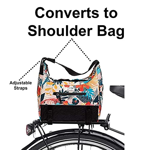Floral Bike Trunk Pannier Bag