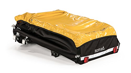 Aluminum Touring Bike Cargo Trailer, Yellow/Black