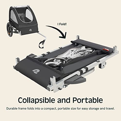 Foldable Kids Bike Trailer with Safety Features