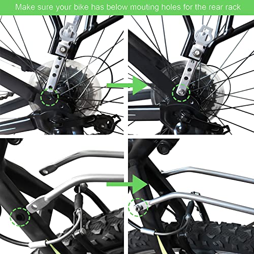 Adjustable Bike Cargo Rack with Bungee Net