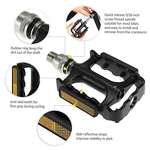 Lixada Quick Release Mountain Bike Pedals