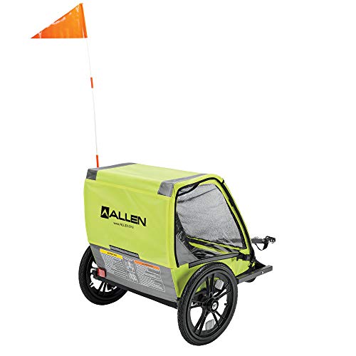 Hi-Viz 2-Child Bike Trailer, Green