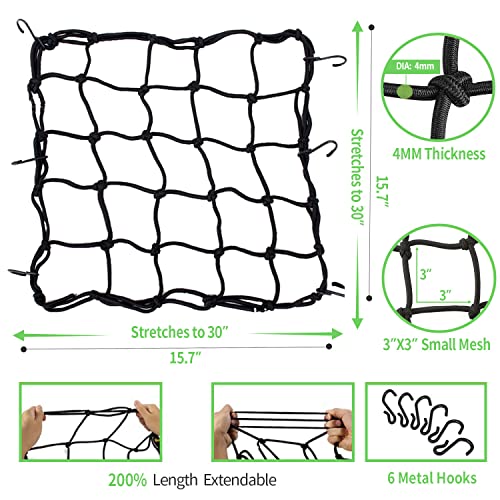 Adjustable Bike Cargo Rack with Bungee Net