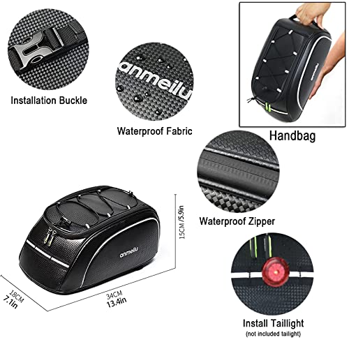 Waterproof 7L Bike Rack Trunk Bag