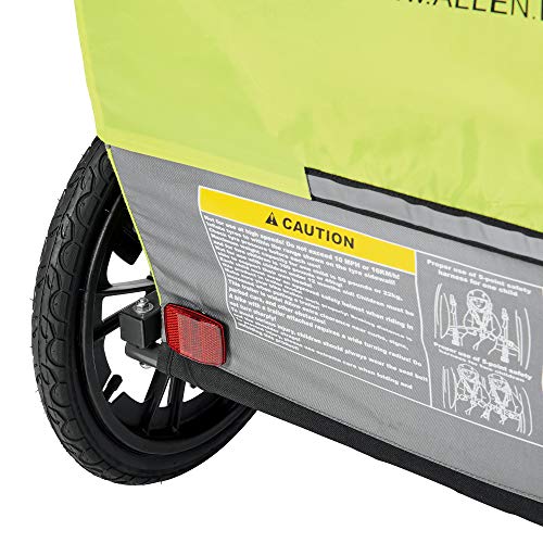 Hi-Viz 2-Child Bike Trailer, Green