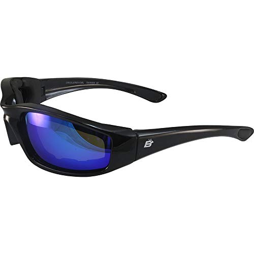 Padded Cycling Sunglasses with Reflective Lenses