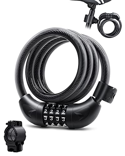 Heavy Duty Bike Lock with Resettable Combination
