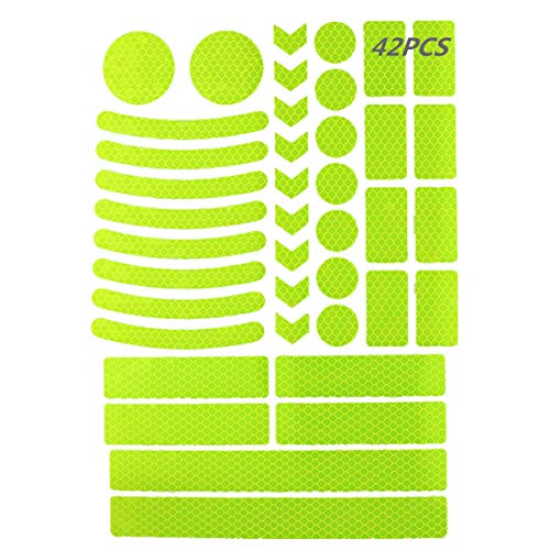 Green Reflective Stickers for Bikes & More