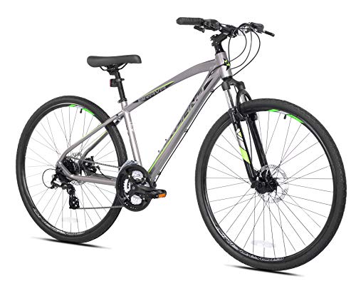 Giordano Brava Hybrid Comfort Bike - Small, Silver
