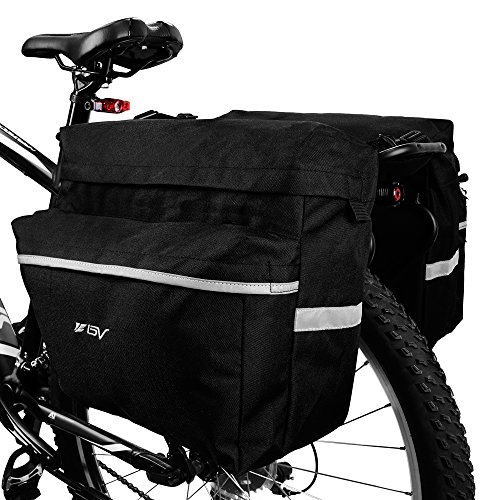 BV Bike Panniers with 26L Capacity and Reflective Trim