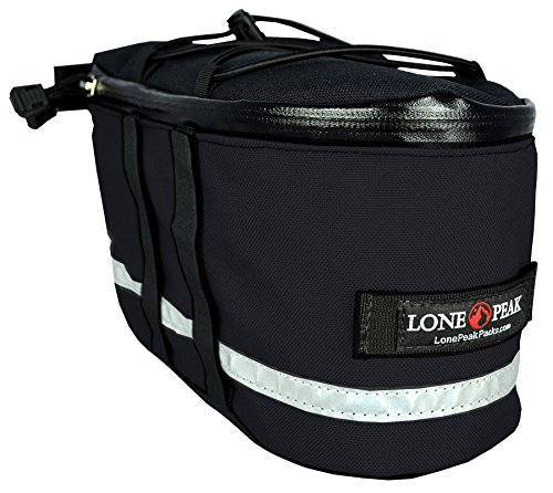 Lone Peak Micro Bicycle Rack Pack Bag Black