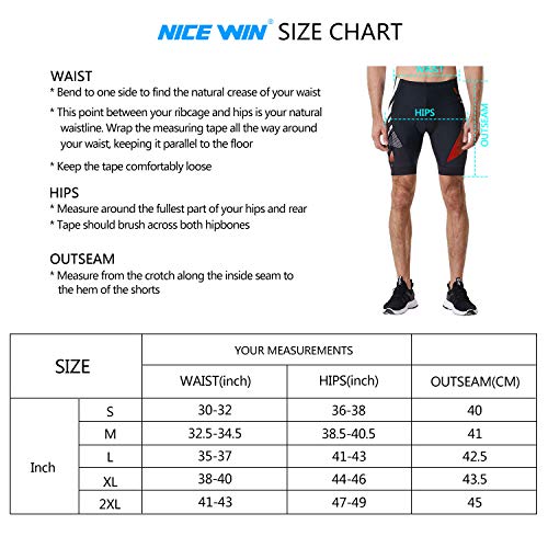 Men's Cycling Shorts Anti-Slip Leg 4D Padded Bike Shorts with 3-Pockets Breathable Biking Bicycle Motorcycle Half-Pants Red M