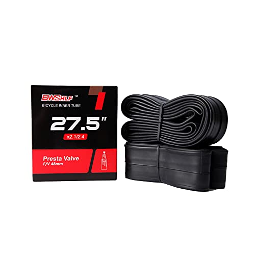 BWSHLF 26" Mountain Bike Inner Tubes (2 Pack), Presta Valve 48mm Fit 1.95-2.125 Durable Butyl Rubber Bicycle Inner Tire Tube, MTB 57-559