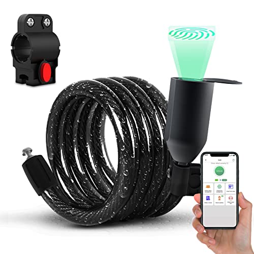 Fingerprint Bluetooth Bike Cable Lock