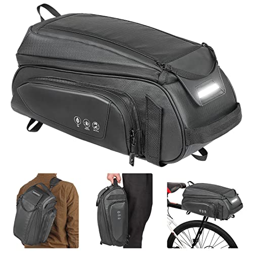 Waterproof 8L Bike Rack Rear Bag with Strap