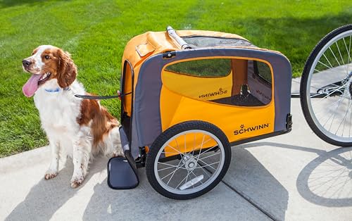 Schwinn Rascal Pet Trailer for Cycling, Orange