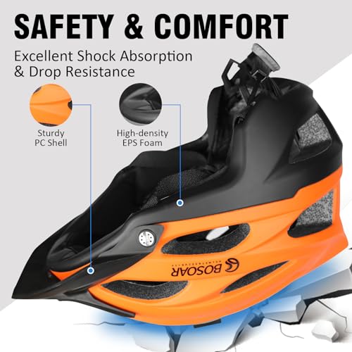 Bosoar MTB Helmet with Camera Mount & Visor
