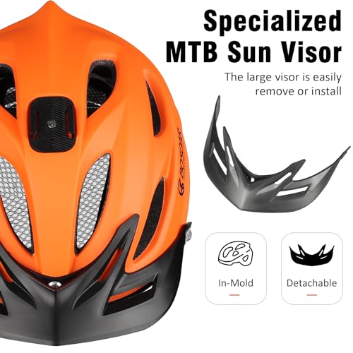 Bosoar MTB Helmet with Camera Mount & Visor
