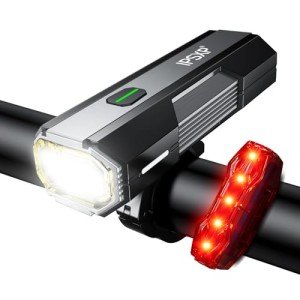 IPSXP USB Rechargeable Bike Headlight 3000 Lumens