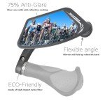 Blue Lens Bike Handlebar Mirror - Crystal Clear View