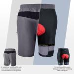 Sportneer Men's MTB Shorts with 3D Padding