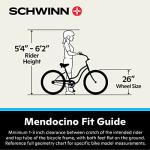 Schwinn Hybrid Electric Cruiser Bike, Mint Green