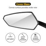Nightfire Bike Mirrors - 360° Rotatable, Safe & Universal