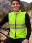 Men's High-Vis Cycling Wind Vest, XL Green