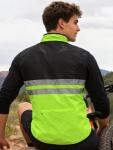 Men's High-Vis Cycling Wind Vest, XL Green