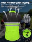Men's High-Vis Cycling Wind Vest, XL Green
