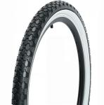 ZUKKA Bike Tire 26" x 2.125" Folding Replacement Bike Tires Beach Cruiser White Wall for Beach Cruiser Bicycle Commuter Bikes