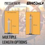 BWSHLF 700 x 35-45 Bicycle Inner Tube with 48MM Presta Valve, 28” Road Bike Replacement Inner Tube - 6 Pack