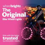 Pink WheelBrightz Bike Lights for Girls