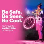 Pink WheelBrightz Bike Lights for Girls