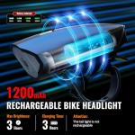 Bike Lights Set with Horn - Rechargeable & Waterproof