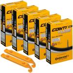 Continental Bicycle Tubes Race 28 700x20-25 S42 Presta Valve 42mm Bike Tube Super Value Bundle (Pack of 5 Conti Tubes & 2 Conti tire Lever)
