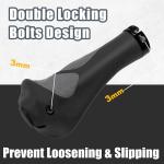 CyclingDeal Mountain Bike Bicycle Handlebar Grips - with Specialized Ergonomic & Anti-Slip Design for MTB & Hybrid Bikes - 1 Pair of Soft Gel Grips