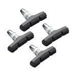 corki Bike Brake Pads 2-Pairs, Mountain Bike V Brake Pads with Hex Nuts and Shims 55mm Black